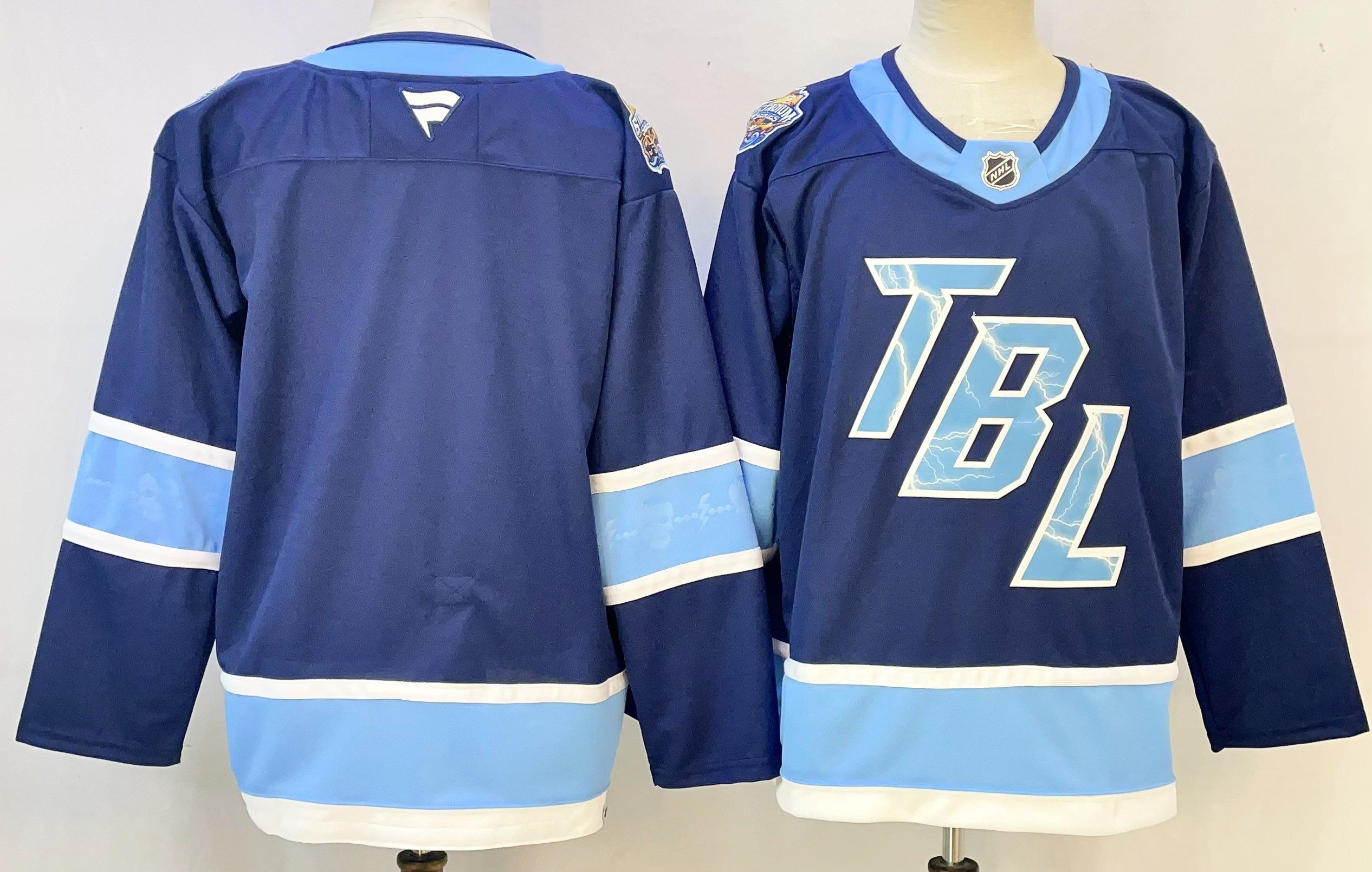 Men Tampa Bay Lightning Blank Blue 2026 Adidias NHL Jersey style 001